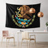 QSMX 40x60 Inches Cool Mexico Flag Eagle Tapestry Wall Hanging, Wall Art Decoration for Bedroom Living Room Dorm, Window Curtain Picnic Mat, Bedspread, Perfect for Teens Adult, Easy to Care