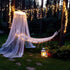 Icicle String Lights,200 LEDs Waterproof Indoor Outdoor Christmas Lights 16.4ft Connectable with 40 Drops Plug in for Wedding Birthday Party Backdrops Gazebo Decorations(Warm White)