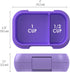 Bentgo Kids Snack - 2 Compartment Leak-Proof Bento-Style Food Storage for Snacks and Small Meals, Easy-Open Latch, Dishwasher Safe, and BPA-Free - Ideal for Ages 3+ (Purple)