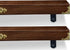 Wall Mounted Floating Shelves Rustic Solid Wood Shelves for Wall16 Inch Set of 2 Farmhouse Wide Wooden Hanging Wall Shelves for Bedroom Living Room Bathroom Farmhouse Kitchen Brown 16 x 5.5''