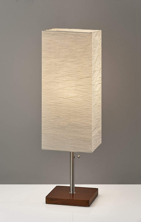 Adesso 8021-15 Dune Table Lamp, Walnut