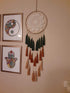 Dream Catchers for Teens Girl Bedrooms Decor Boho Nightmare Crochet Sun Floral Woodland Traditional Dreamcatcher Windchime for Boy Room Decorations, Baby Shower, Toddler Crib,Gold Green Orange