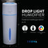 Treva Portable Mini Humidifier 150 ml Capacity, Cool Mist Ultrasonic Humidifier with Colored Light, USB Powered, Whisper Quiet with 2 Misting Modes