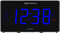 Emerson Smartset Sound Therapy Alarm Clock Radio with White Noise/Nature Sounds 1.8" LED Display Black/Blue, ER100105