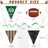 14 PIeces Football Party Supplies 2 Pieces Football Pennant Banner Garland 12 Pieces Football Hanging Swirls Superbowl Decorations Sport Theme Party for Sport Clubs Party Birthday Home Decor