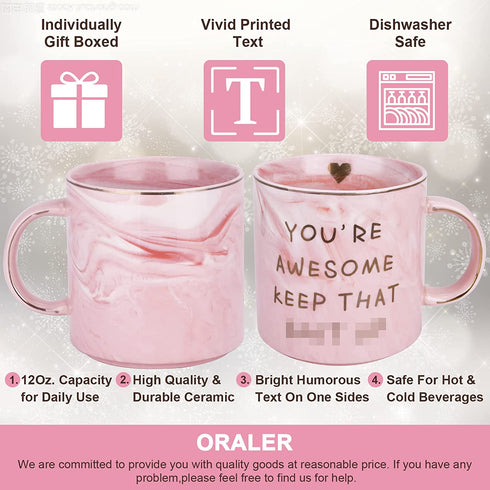Gifts for Mom Women Wife Her,12 OZ Funny Mug Mothers Day Gifts from Daughter,Birthday White Elephant Gifts,Christmas Stocking Stuffers for Women,Awesome Valentines Day Gifts for Girlfriend Sister