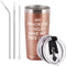 My Favorite Child Gave Me This Cup Travel Tumbler with Lid, Mom Gifts for Mom Dad Women, Birthday Mother's Day Gifts from Daughter Son Kids, 20 Oz Insulated Stainless Steel Wine Tumbler, Rose Gold
