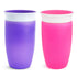 Munchkin Miracle 360 Sippy Cup, Pink/Purple, 10 Oz, 2 Count