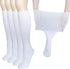 Extra Wide Socks for Lymphedema Swollen Feet Leg, Bariatric Socks, Medical Cast Sock, Diabetic Non Binding Socks – Neuropathy Swelling Feet Socks for Women Men(2 Pairs(White))