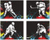 Hockey Vector Wall Art Decor Prints - Set of 4 (8x10) Inch Unframed Poster Photos - Kids Bedroom - Gift