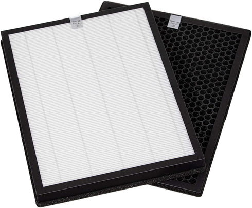 Climestar Premium H13 Grade True HEPA and Activated Carbon Filter Set Compatible Replacement for Alexapure Breeze Air Purifier