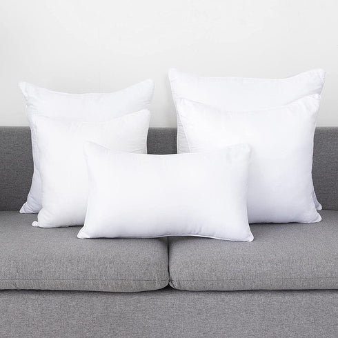 Lipo 18 x 18 Pillow Inserts (Set of 2) - Throw Pillow Inserts - Euro Pillow Inserts Down Pillow Inserts - Decorative Pillow Insert Pair - White Couch Pillow