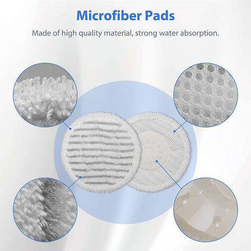 Sinnya 4 Pack S7000AMZ Pads Replacement Compatible with Shark S7000 Series, S7000 S7000AMZ S7001 S7001TGT Steam & Scrub All-in-One Scrubbing Mop, for Model XKITP7000