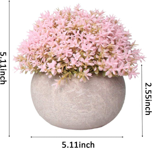 Artificial Plants?Fake Flowers Fake Plants Room Decor Artificial Green Fake Plant Artificial Plants in Pots for Home Decor Indoor ?Garden Office Wall Decoration Artificial Fake Flowers 3pcs ?01?