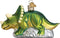 Old World Christmas Triceratops Glass Blown Ornaments for Christmas Tree