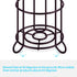 Metal Free Standing Toilet Paper Holder Stand with Storage for 3 Rolls of Toilet Tissue for Bathroom, Bronze