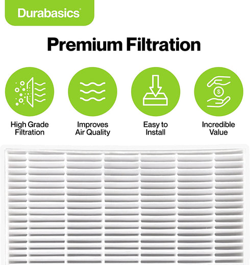 Durabasics Air Filter for Winix C545 Replacement Filter & Winix Replacement Filter C545-1 Air Filter & 4 Activated Carbon Pre-Filters -Replacement for Winix Filter S, C545 Filter & Winix Filter C545