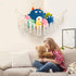Stuffed Animal Toy Hammock Macrame, Hanging Organizer Pet Net Holder Boho Display Corner Plush Toy 3 nails for Girl Nursery Playroom Bedroom Kids Room (45inch)