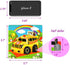 Vileafy Children Party Favors, Puzzles for Toddlers 2-4 Years Old, Wooden Kindergarten Puzzles for Boys and Girls, 12-Pack Toddlers Puzzles with Individual Storage Tray & Organza Bags