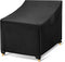 WLEAFJ Outdoor Chair Covers Waterproof, Black Lawn Patio Furniture Covers, Heavy Duty Wicker Garden Sofa Chair Cover, Single - 30" W x 37" D x 31" H