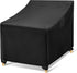 WLEAFJ Outdoor Chair Covers Waterproof, Black Lawn Patio Furniture Covers, Heavy Duty Wicker Garden Sofa Chair Cover, Single - 30" W x 37" D x 31" H
