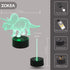 ZOKEA Night Lights for Kids Dinosaur 3D Night Light Bedside Lamp 7 Colors Changing with Remote Control Best Birthday Gifts for Boys Girls Kids Baby (Dinosaur Triceratops)¡