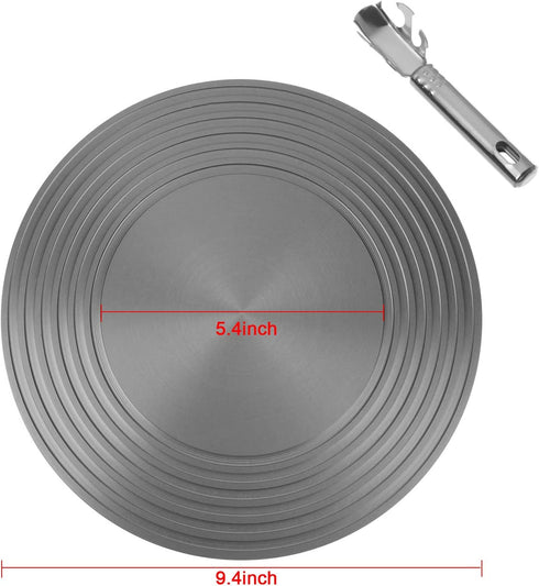 FYINTON Heat Diffuser For Gas Stovetop,Cookware Accessories,9.4inch Stove Diffuser for Pot Protection,Round Fast Defrosting Tray,Multifunctional Thawing Plate for Defrosting of Frozen Food