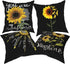Randell Sunflower You are My Sunshine Throw Pillow Covers Set of 4 Decorative Pillow Cases for Sofa Bed Chair 18x18 Inch