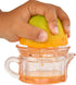 HOME-X Nostalgia Style Glass Citrus Juicer, Manual Juice Press, Retro Nostalgic Lemon, Orange Juicer-2 Pcs-Pink