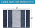 Flamingo P Super Cozy Shag Chenille Bath Rug, Gradient Navy Stripe Pattern Machine Washable Microfiber Plush Bathmat, Ultra Absorbent Mat with Non Slip Backing for Bathroom Landry, (20×32 inch, Navy)