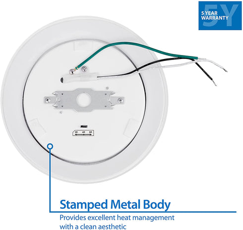 NICOR Lighting DSK Select Series 5/6-inch Surface Mount LED Downlight (DSK563120SWH), White