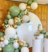 137Pcs Sage Green White Gold DIY Balloon Arch Arch Kit Bridal Shower Green Baby Shower Sage Green White And Chrome Gold Balloon Garland (Green)