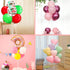 RUBFAC 7 Sets of Balloon Stand Kits, Reusable Clear Balloon Stand Holder for Table, Including Glue, Tie Tool, Flower Clips, Table Balloon Stand Suitable for Birthday Wedding Party Decorations