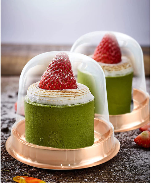 Clear Plastic Cupcake Container,25 PC Diameter 5.3 in Height 4.2 in Muffin Pod Dome Disposable Individual Cupcake Box Plastic Single Cupcake Holders With Lid for Wedding Birthday Christmas Halloween
