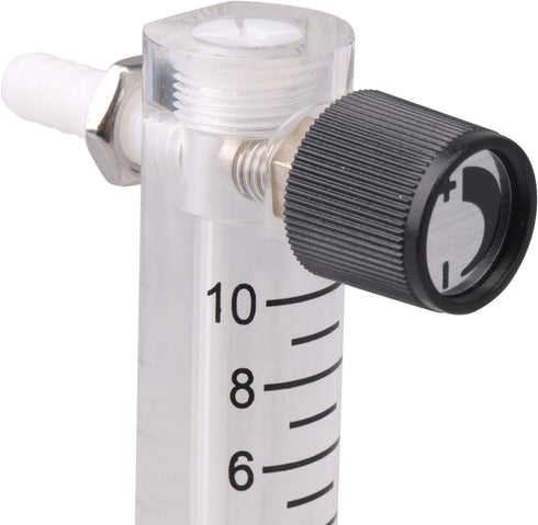 CNBTR LZQ-3 0-10 LPM Tube Type Acylic Flowmeter Gas 8mm Hose Fitting Oxygen Flowmeter Regulator Flow Meter