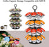 KIMIUP Coffee Pod Holder, Coffee Pod Storage Compatible with K-Cups(36 Pods), Kitchen Detachable Coffee Pod Organizer for Countertop, Spins 360-Degrees Coffee Pod Carousel