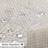 Home Queen Waffle Texture Shower Curtain with Magnets, Hotel Quality Honeycomb Bathroom Liner, Rust Resistant Metal Grommets,70" Wx72 L, Beige