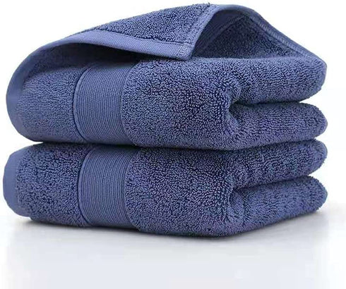 Bathroom Hand Towels (14x30 inch), Home Soft 100% Cotton Super Soft Highly Absorbent Hand Towels for Bath, Hand, Face, Gym and Spa (Blue-4ack)