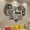 CrazyDeal Family Collage Picture Frames 3D DIY Wall Decals Decor Art Stickers Pictures Decorations for Living Room Bedroom Kids Dinning Modern Room