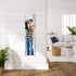 Full Length Wall Mirror Tiles, 4PCS 11x11 Inch Adhesive Full Body Mirror, Glass Mirror for Bedroom Living Room Dorm Home Gym