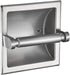 M2cbridge 18/8 Stainless Steel Hotel Style Brushed Nickel Recessed Bathroom Toilet Paper Holder with Rear Mounting Bracket for Wooden/Cement Wall
