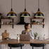 Pendant Light Metal Vintage Industrial Hanging Ceiling, MgLoyht, for Farmhouse Kitchen Island Restaurant Dining Room,Black