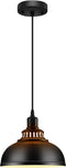 Pendant Light Metal Vintage Industrial Hanging Ceiling, MgLoyht, for Farmhouse Kitchen Island Restaurant Dining Room,Black