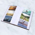 Golden State Art, Wedding Family Baby Dog Photo Album Christmas, Vacation, Anniversary Photography Book for 300 4x6 Pictures Pockets with Memo, 3 Per Page Large Capacity Maroon Faux Leather Vintage