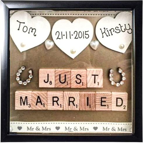 Tasse Verre 12x12 Display Shadow Box Frame with Linen Background and 8 Stick Pins - Large Shadowbox Picture Frame - Box Display Frame, Baby & Sports Memorabilia, Uniforms, Military Medals, Wedding