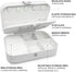 small jewelry box - mini jewelry box - Women travel jewelry case, Portable small jewelry organizer for Rings Earrings Necklace, Gifts for Girls Women ( White)