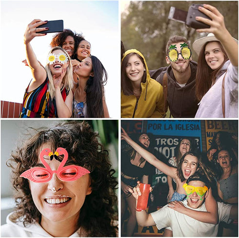 Novelty Party Sunglasses Creative Funny Hawaiian Themed Tropical Glasses Party Eyewear Beach Photo Booth Props Eyeglasses