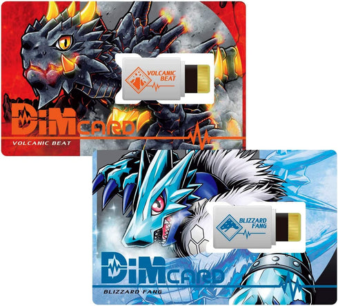 Digimon Volcanic Beat & Blizzard Fang DiM Cards | Expansion for The Vital Bracelet Fitness Tracker Watch | Train Your and Battle Your Friends, Multicolor, (NT58680)
