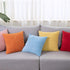 LHKIS Throw Pillow Covers 16x16 Set of 2, Decorative Corduroy Farmhouse Cushion Covers Pillowcase for Couch Sofa Bedroom Car, Yellow