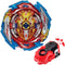 Konikiwa Bey Battling String Launcher, Infinite Achilles Top Burst Launcher Set, DB Launcher Left and Right Spin Launcher Compatible with All Bey Burst Series - Red